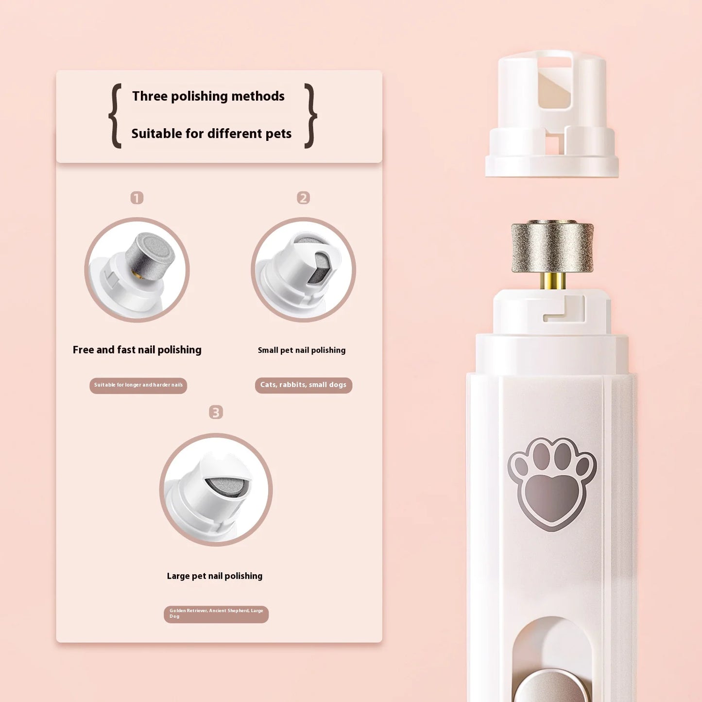 USB Charge & Trim Pet Nail Groomer