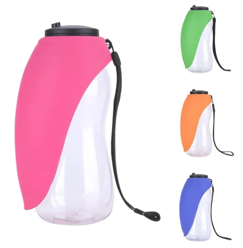 Portable Pet Water Bottle with Bowl