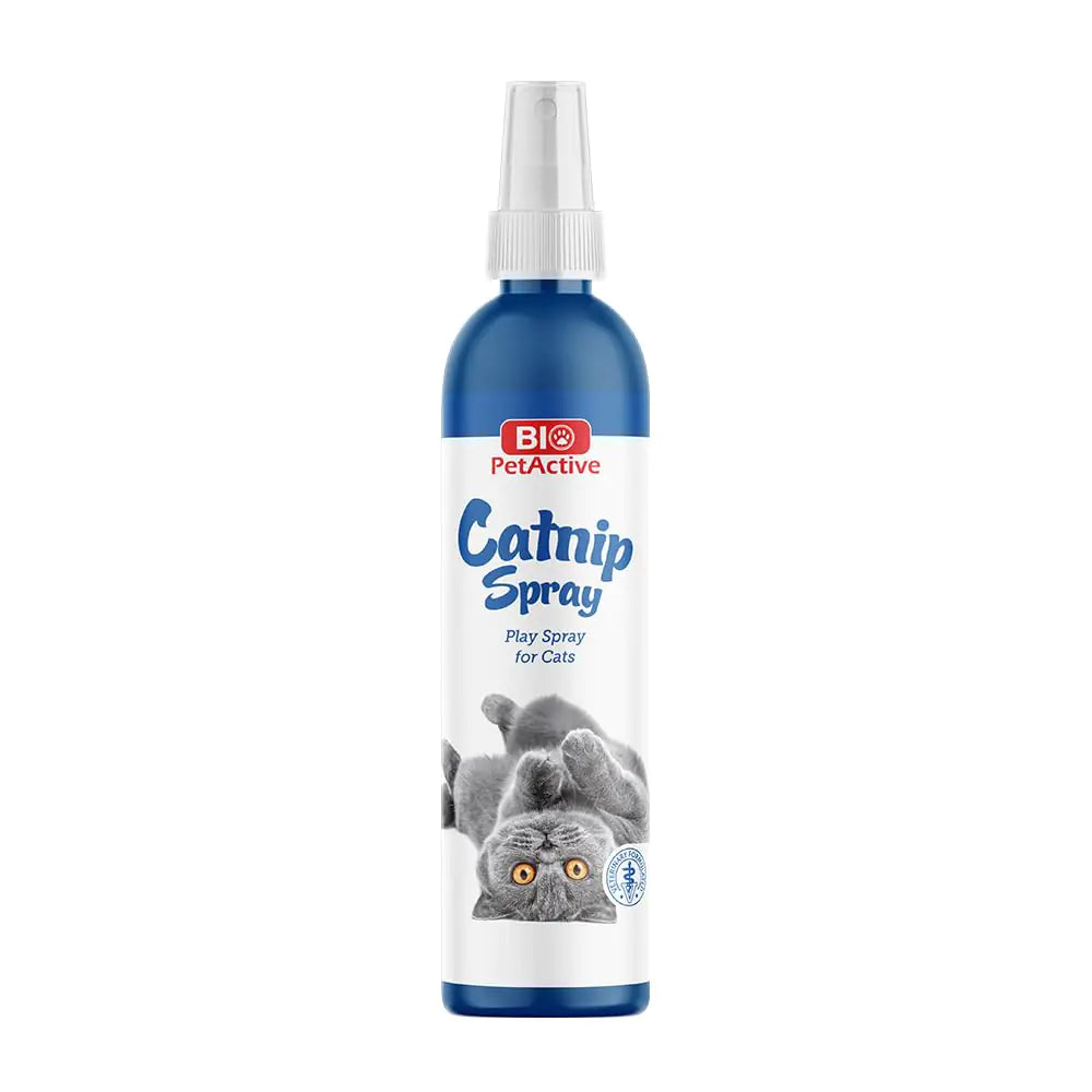 Bio Pet Active Catnip Spray Cat Play Spray Safe for Pets 3.38 fl oz white