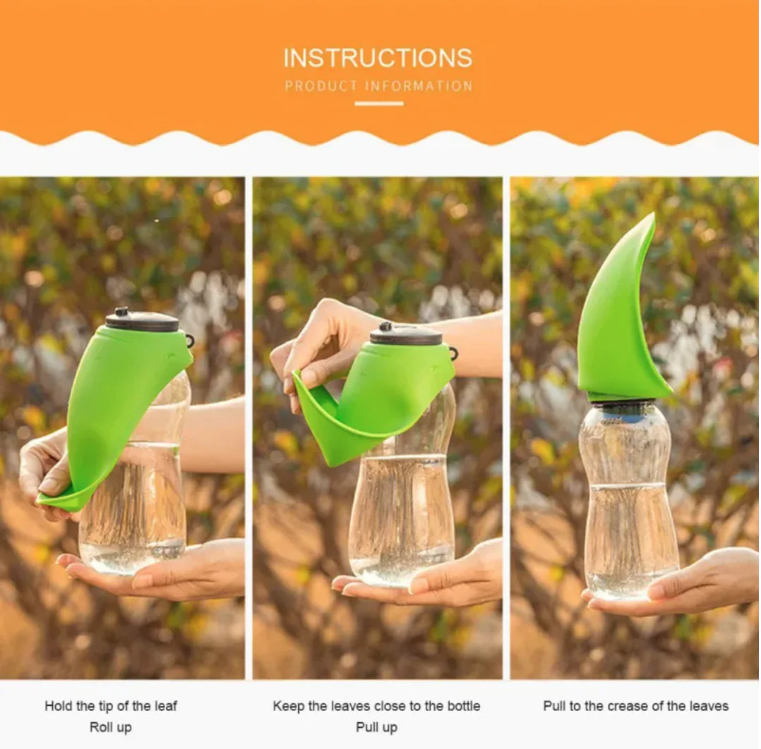 Portable Pet Water Bottle with Bowl