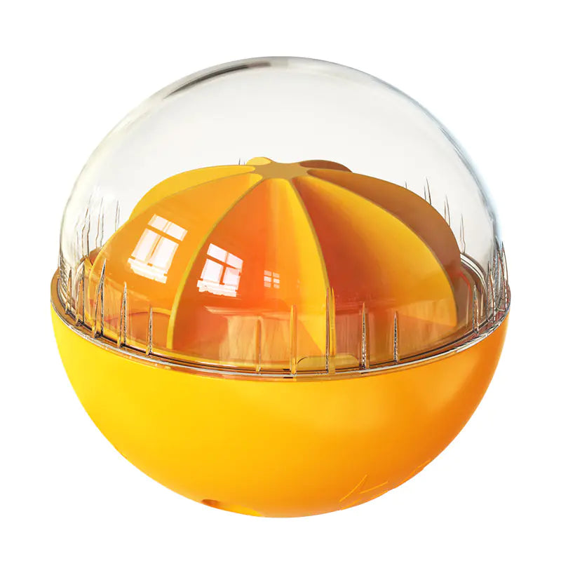 Adjustable Sound Ball Lemon Dog Toy with Feeding Puzzle