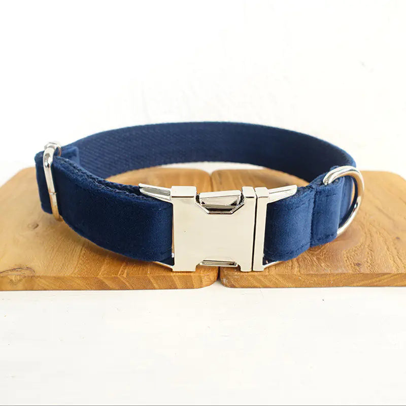 Adjustable Velvet Dog Collar
