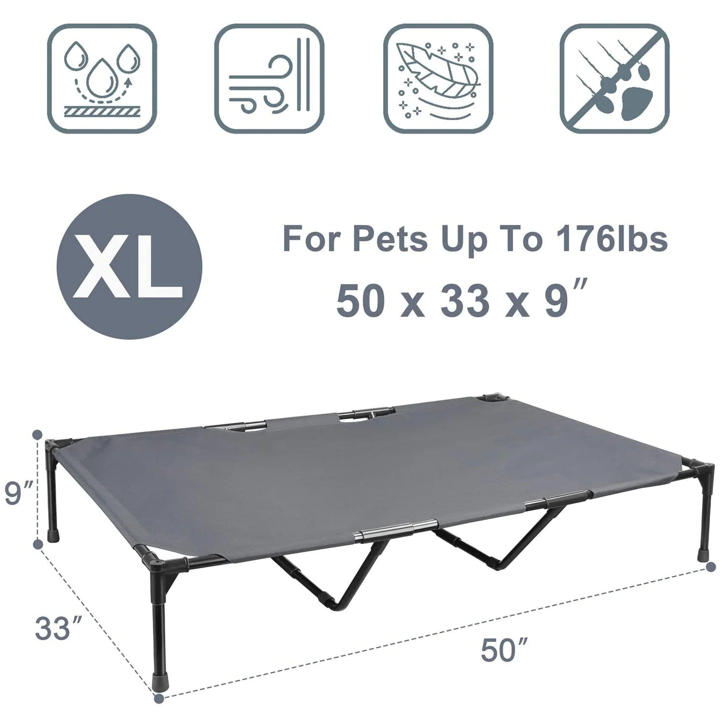 All-Weather Elevated Pet Bed